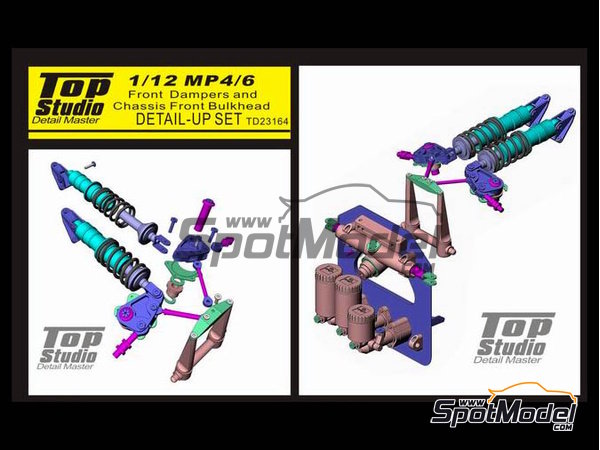 Top Studio TD23164: Detail up set 1/12 scale - McLaren Honda MP4/6